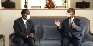 l’entretien du Président de la République, S.E.M. Alassane OUATTARA, avec le Président du Sénat, M. Jeannot AHOUSSOU-KOUADIO, ce lundi 29 mars 2021.
