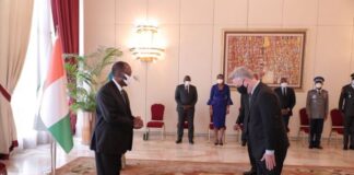 Coopération bilatérale/ Le Chef de l’Etat a reçu les Lettres de créance de cinq nouveaux Ambassadeurs accrédités en Côte d’Ivoire