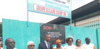 Côte d’Ivoire : La Lonaci a rénové le groupe scolaire Cocody sud à 99,86 millions de Fcfa