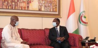 Côte d’Ivoire : 9ème TAC / Le Chef de l’Etat a échangé avec le Premier Ministre du Faso