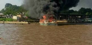 Côte d’Ivoire : Transport lagunaire/ Un bateau-bus de la Sotra prend feu