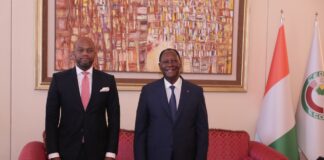 Zone de Libre-Échange Continentale Africaine (ZLECAF) / M. Wankele MENE chez le Président Ouattara