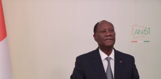 61e ANNIVERSAIRE DE L’INDEPENDANCE DE LA CÔTE D’IVOIRE/ MESSAGE A LA NATION DE S.E.M. ALASSANE OUATTARA PRESIDENT DE LA REPUBLIQUE
