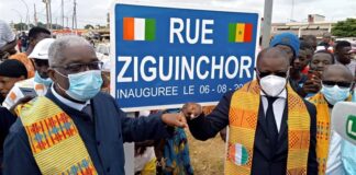 Côte d’Ivoire : Consolider la relation entre la Côte d’Ivoire et le Sénégal/ Une rue Ziguinchor baptisée à Bouaké