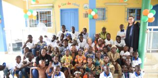 Côte d’Ivoire :Le footballeur français Patrice Evra en visite à la « Case des Enfants « de Bouaké