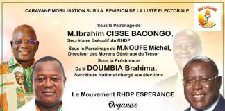 Révision de la liste électorale/ Cissé Bacongo, Kandia Camara et Noufé Michel dans une caravane pour un enrôlement massif des nouveaux majeurs à Abobo et Koumassi