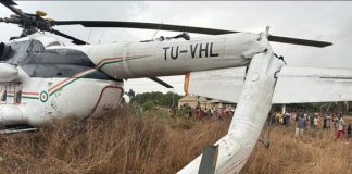 Côte d’Ivoire : Crash d’un hélicoptère transportant le Président de l’Assemblée nationale et 2 ministres une vice-Présidente du Sénat/ Le Communiqué de État-major général des Armées ivoiriennes