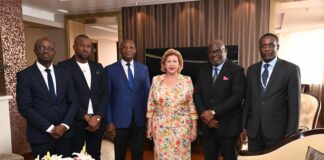 RDC : Madame Dominique Ouattara a reçu l’Ambassadeur Metch Adjé Silas et des ivoiriens