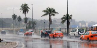 Côte d’Ivoire : Pluies intermittentes avec des orages/Abidjan à nouveau sous les eaux