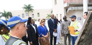 Côte d’Ivoire: Hôpital Mère-Enfant de Bingerville/ La Première Dame, Dominique Ouattara visite le chantier de la nouvelle extension de chirurgie cardiaque pédiatrique