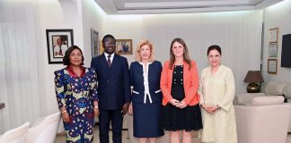 Coopération Côte d’Ivoire -PNUD / La Première Dame, Dominique Ouattara et Madame Berta Cela définissent leurs priorités au profit des femmes